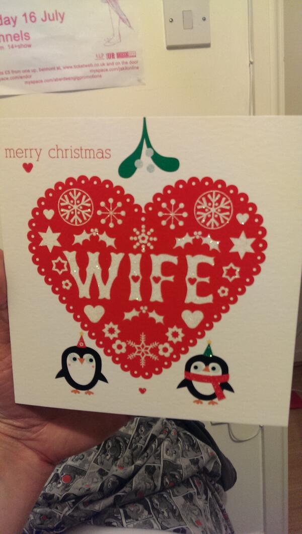 crawfosaurusrex's tweet photo. @paulcoghill complained about how a joint Christmas card made us seem like a couple, then went out and bought me this http://t.co/NHMiLIS1Zf