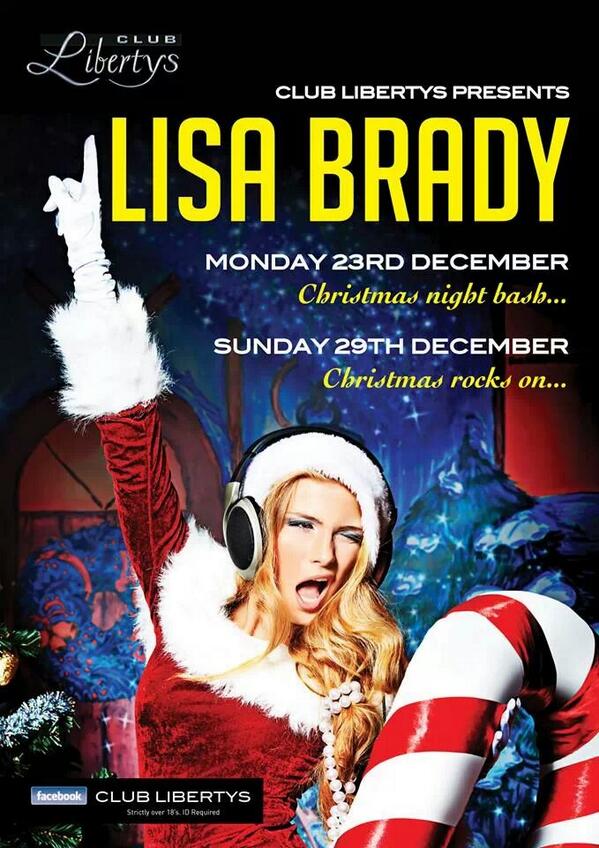 The Beautiful @LisaBradyRadio @LisaBradyRadio is on the decks tonite in Libertys for The Big Bash before Christmas!!!
