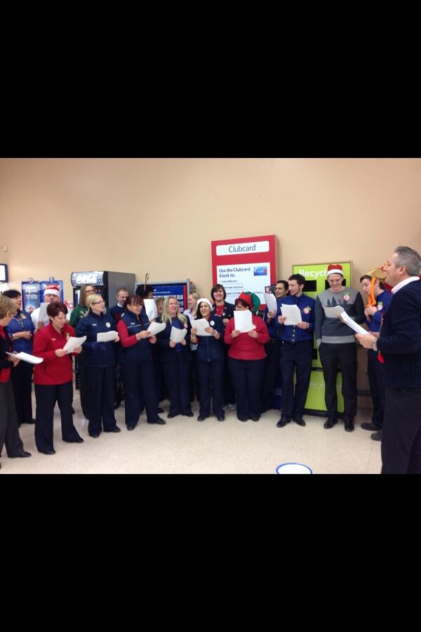 <a href="/lairylaur_laura/">Laura Milton</a> <a href="/dougcochrane/">doug cochrane</a> Newport Male Voice Choir and Ladies Singers entertaining customers last week