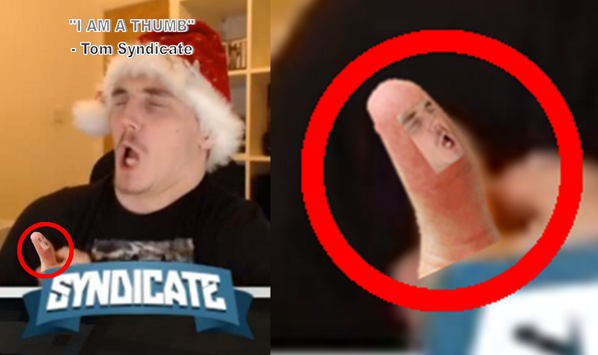 MeehMonster3000's tweet photo. @ProSyndicate "I AM A THUMB" - Tom Syndicate http://t.co/eMxx2OaYCX