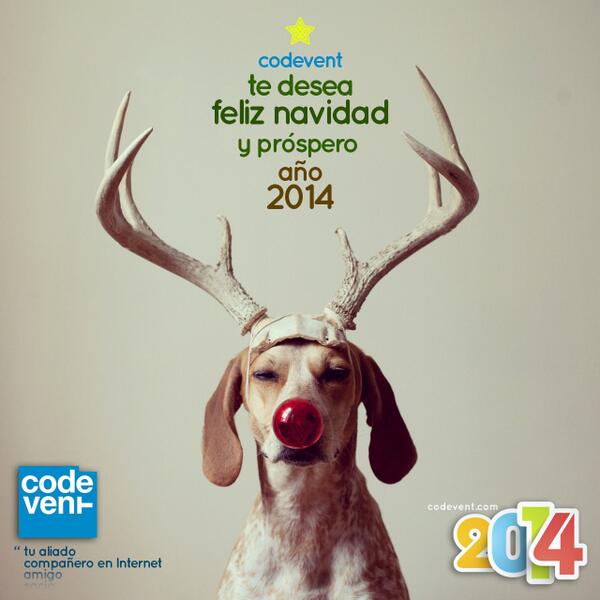 codevent's tweet image. ¡FELIZ NAVIDAD Y PRÓSPERO AÑO 2014! #navidad #codevent #feliz #2014