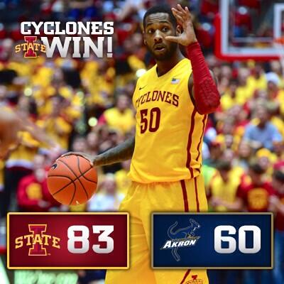 CycloneATH's tweet photo. RETWEET this for being 10-0! This ties the best start in school history. #CyclONEnation #HiltonMagic http://t.co/y1ArYHasih