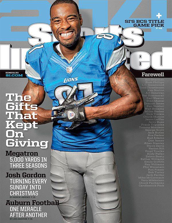 GTAthletics's tweet photo. #GaTech alum @Bigplaycj is on Sports Illustrated cover this week #Megatron #JacketPride http://t.co/JDq9A2x521