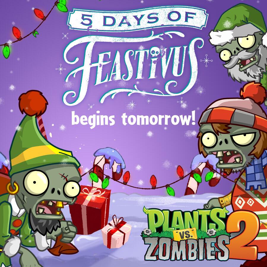 Plants vs. Zombies on Twitter "5 Days of Feastivus in 
