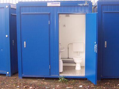 Selling-leasing 10ft toilet container.  For further information, please contact me at lienson.containers@gmail.com