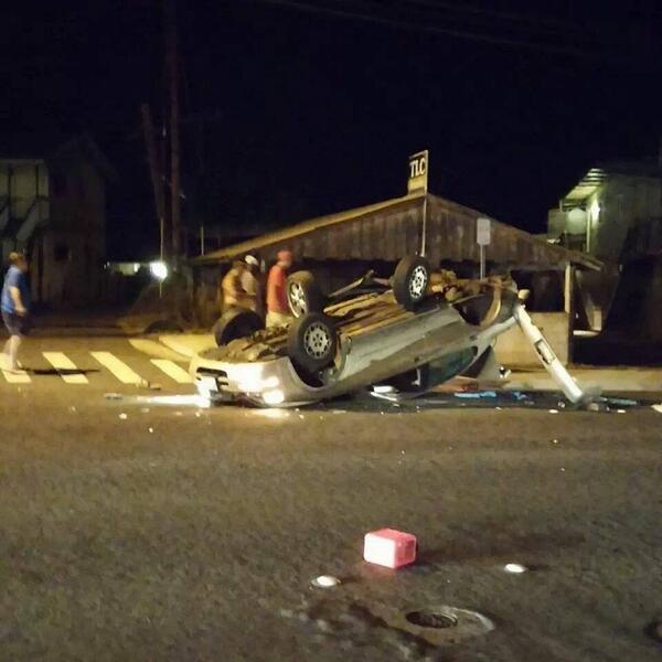 mauiwatch's tweet photo. LIVE IMAGES: More live images of the scene at L. Main St. Wailuku. Drive safe everyone! http://t.co/EPCjc2SRJe