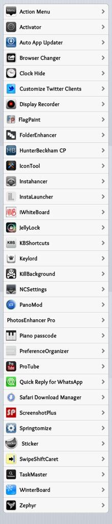 D_NN_D's tweet photo. @alexzielenski it depends with other tweak my iphone come on safe mode
and this is all my tweaks http://t.co/rWFK4XgRf9