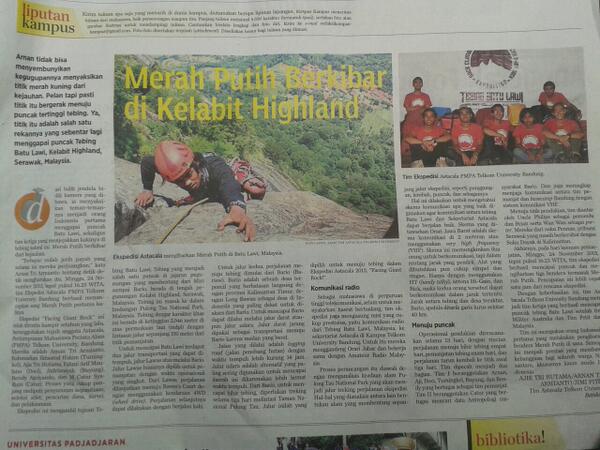 Silahkan dibaca ! Ini koran kompas edisi hari ini. Sangat membanggakan. Ada keluarga kita loh.