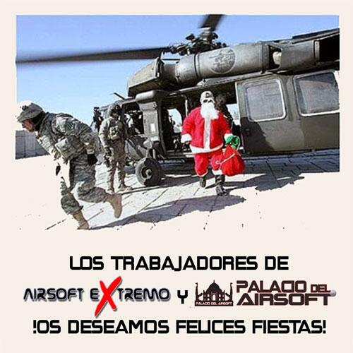 Desde <a href="/AirsoftExtremo/">Airsoft Extremo</a> y <a href="/palacioairsoft/">Palacio Del Airsoft</a> os deseamos felices fiestas a todos!