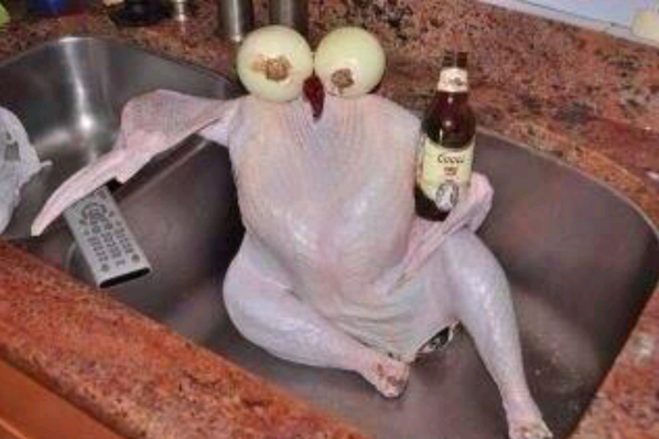 pipedown27's tweet photo. @StanCollymore put the turkey in the sink and let it chill for a while http://t.co/4eWs66eTFr
