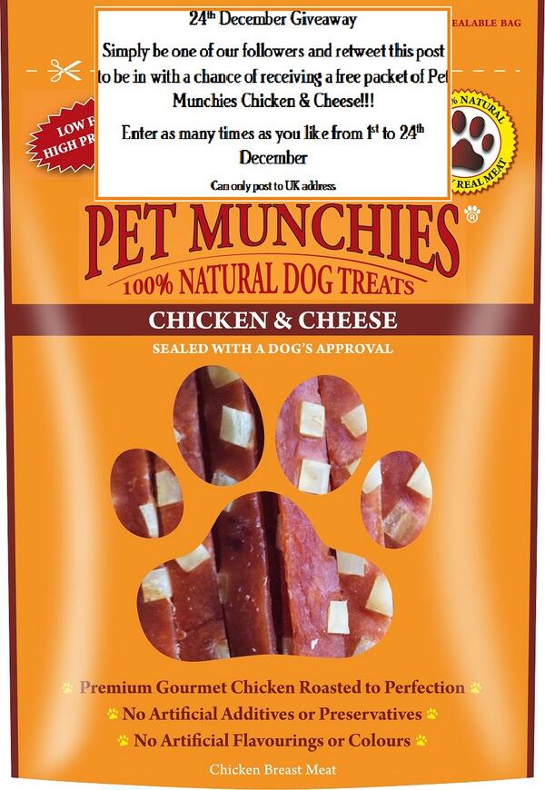 PetMunchies's tweet photo. PetMunchies Advent Calendar: Last chance to get a free pack of #PetMunchies  Follow &amp; RT to enter :) Merry Christmas http://t.co/Aq4ChbvV9i