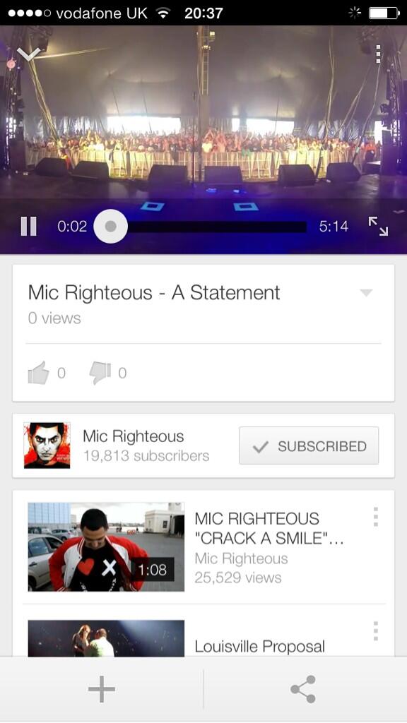 JakeWetherz's tweet image. @MicRighteous #MicsStatement because I was refreshing twitter and YT for hours, worth it though I was 1st  #0views