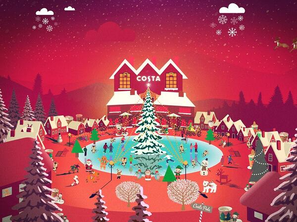 CostaCoffee's tweet photo. Have a very Merry Christmas Coffee Lovers! #CostaChristmas http://t.co/GiAQGYIihw