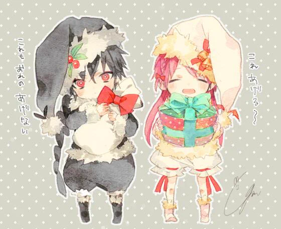 チビジュダルちゃんと紅覇ちゃんでプレゼント配り 