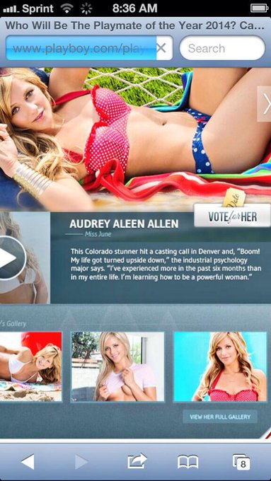Cast your vote for Playmate of the Year 2014 here! http://t.co/DOqU2EbjR6
You can't go wrong!
#MissJune