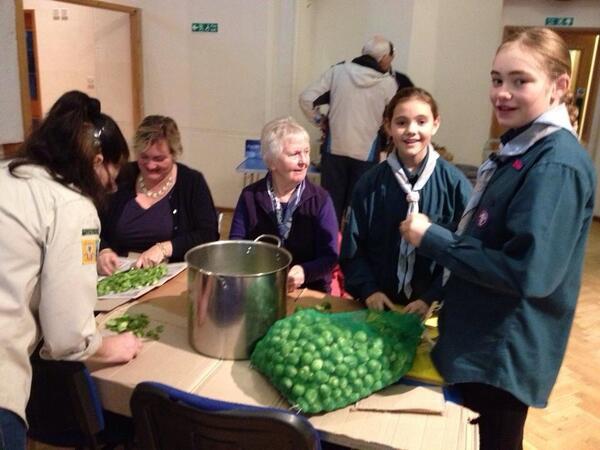 Scoutsscarter's tweet image. Well done @2ELScouts ; Preparing lunch for OAPs in their community. That's a lot of sprouts! #scoutshelpothers