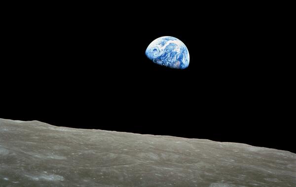 Dec 24, 2013. 45th anniversary of @NASA's seminal Earthrise photo. Taken as Apollo 8 orbited the Moon.