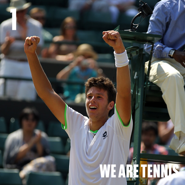 WeAreTennisITA's tweet photo. I momenti più belli del 2013: la vittoria di Gianluigi #Quinzi a @Wimbledon Juniores! http://t.co/qkUTmrYsOX