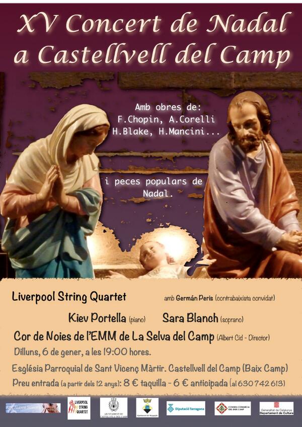 Bon Nadal, Feliz Navidad, Happy Christmas
amb <a href="/Liverpool_4tet/">Liverpool String Quartet</a>, <a href="/KievPortella/">Kiev Portella</a>, i Sara Blanch