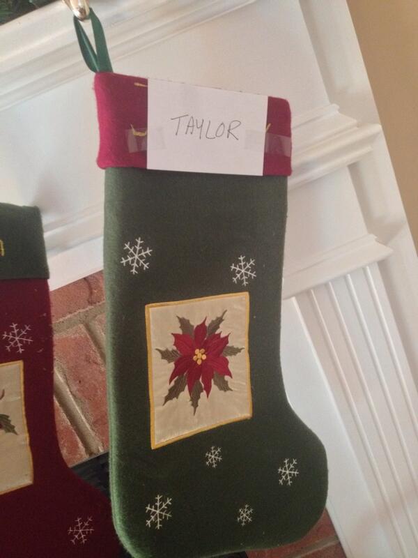 taylorlowe4's tweet photo. I'm so loved in my house... My dog has a stocking and they lost mine. I guess this will have to do... http://t.co/l2X4EGK1QE
