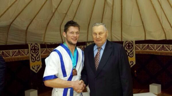 jaymemata's tweet photo. Oud-topjudoka @DannyMeeuwsen pakt brons op het WK Kazak Kuresi (Kazakh Wresling) in Minsk. #judo #Nijmegen #STJN http://t.co/L9oh6NvKzD