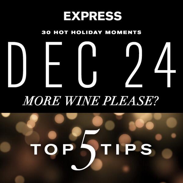 express's tweet photo. More wine please! Need some tips to survive this week in style? Head to the blog: http://t.co/8vMjZKgo80 #EXPownit | http://t.co/xtaCMfjkT0