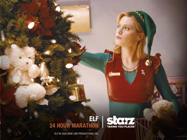 STARZ's tweet photo. "I can sing, I just choose not to sing." Watch Jovie (@ZooeyDeschanel) on "Elf" right now on #STARZ. #ElfonSTARZ http://t.co/uGS5COSFbx