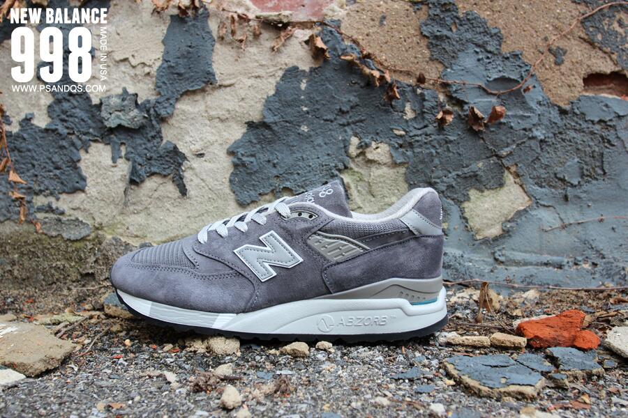 New balance top 998 charcoal