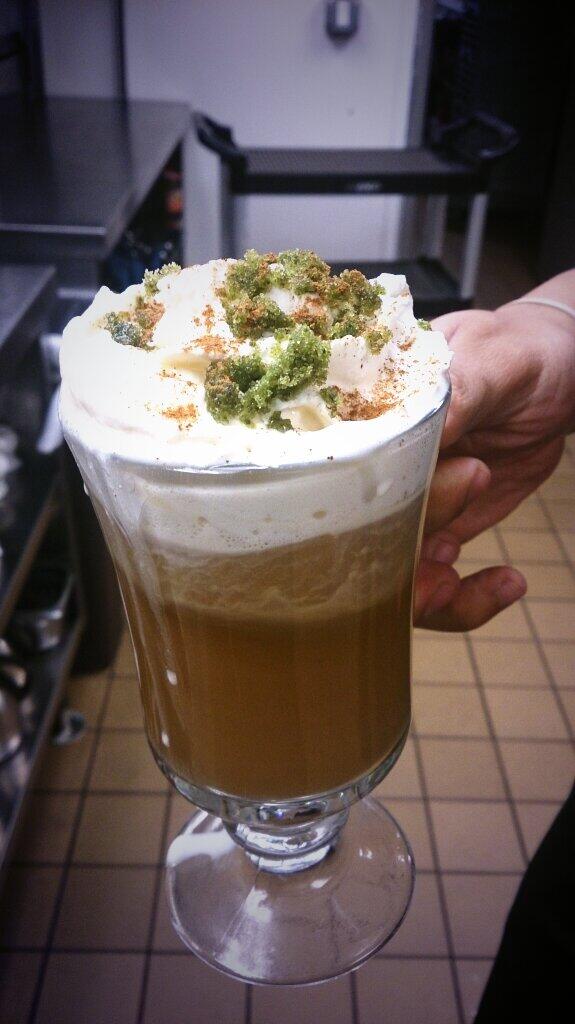 Reservelounge's tweet photo. Irish coffee with basil infused sugar and Paddy's Irish whiskey is tonight's drink special. http://t.co/7SwfGg0zX8