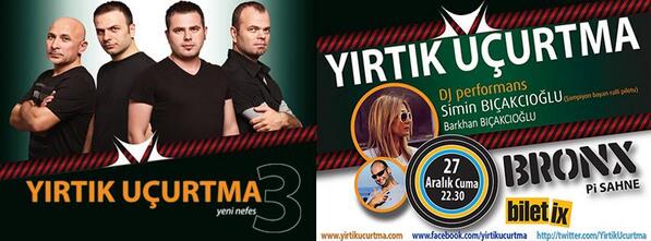 Ücretsiz Etkinlikler (@ucretsizrehber) on Twitter photo Bu Tweet'i RT yapın, Yırtık Uçurtma'nın 27 Aralık Bronx Pi konserine davetiye kazanma şansı yakalayın! <a href="/YirtikUcurtma/">Yırtık Uçurtma</a> Bu Tweet'i RT yapın, Yırtık Uçurtma'nın 27 Aralık Bronx Pi konserine davetiye kazanma şansı yakalayın! <a href="/YirtikUcurtma/">Yırtık Uçurtma</a>