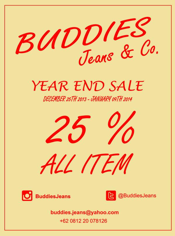 YEAR END SALE 25%OFF ALL ITEM