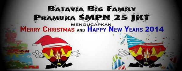 pramuka25's tweet photo. merry christmas and happy new years 2014 http://t.co/hVernIxlJl