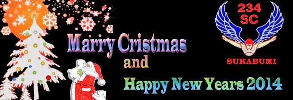 Kami segenap keluarga besar 234 SC SUKABUMI mengucapkan selamat natal &amp; tahun baru semoga tuhan memberkati #FREEFALL