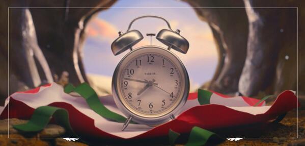 Zzzz what’s that noise? It’s coming from that gift. An alarm clock from <a href="/JohnLewisHare/">John Lewis Hare</a> What’s he up to? #bearandhare