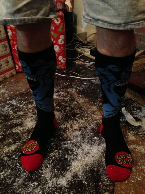 martynhoyle's tweet photo. Stoked with my new socks @santacruzbikes http://t.co/kPBQ9isuov