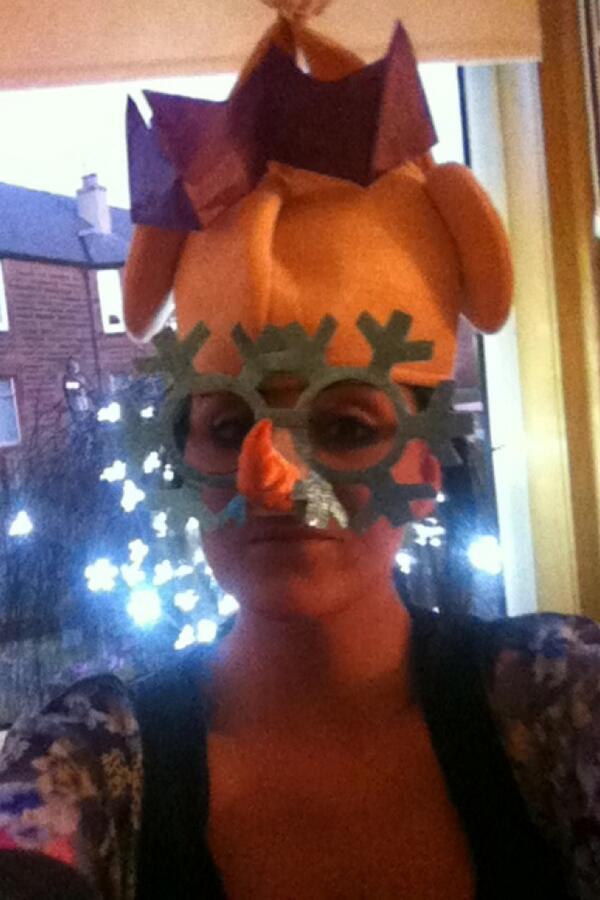 ellenreidd's tweet image. Merry Christmas #turkeyhead 🎅