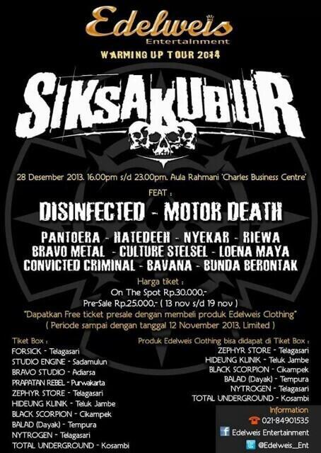 motordeath_md's tweet photo. We wiil burn at Warming Up TOUR with @SIKSAKUBUR_DM and @Disinfected_ID on December 28, 2013 in Karawang. http://t.co/LyIFuEK2m3