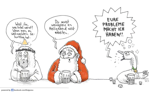 Religioten's tweet photo. Probleme, die erst an Weihnachten so richtig klar werden. :) http://t.co/OPotYRG1Fw