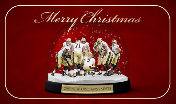 Merry Christmas from the New Orleans Saints