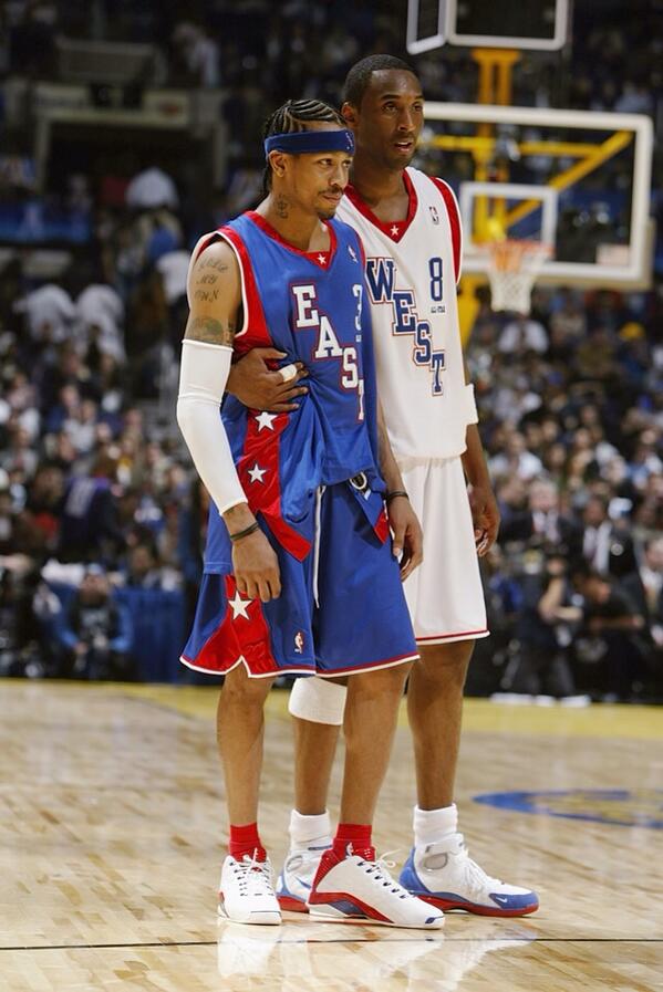 HooopsRealm's tweet photo. Kobe and Iverson! http://t.co/il8Kk0EdkQ