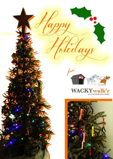Happy Holidays everyone!! #pets #dog #leash #christmas #holidays #wackywalkr #decoration #petsupplies