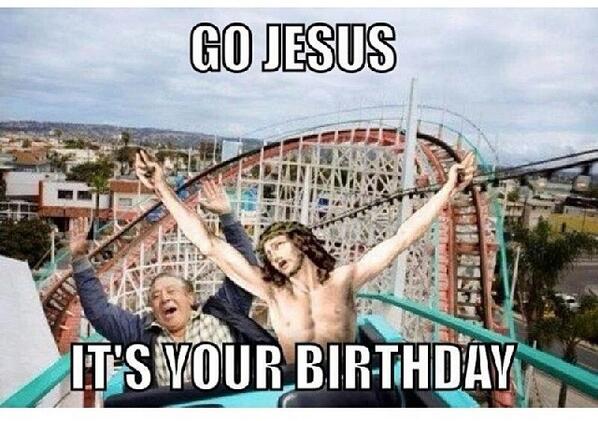Mrs_St_Claus's tweet photo. Go Jesus it's your birthday! http://t.co/9Jz04ENOtB