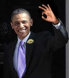 LSUGeeGee's tweet image. See @_fournette ...
Even THIS guy wants you to stay in purple &amp;amp; gold
#JustDoIt
#LSUCommit
#GeauxTigers 
#buganation