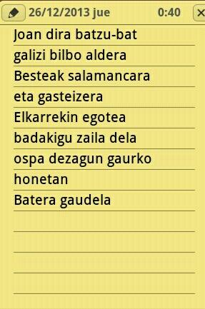 Kilometro39's tweet photo. Afari bikaina bertso eta guzti! http://t.co/yDQljCcSIC
