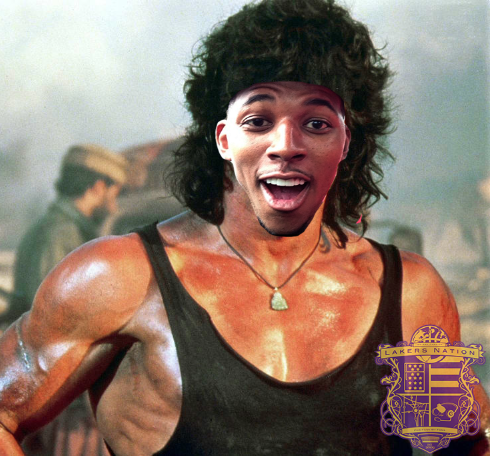 LakersNation's tweet photo. alksdfhdsakljgfasdjfasdlfjas;dhfgsadf #SWAGGYRAMBO http://t.co/5kbNQLp9QR