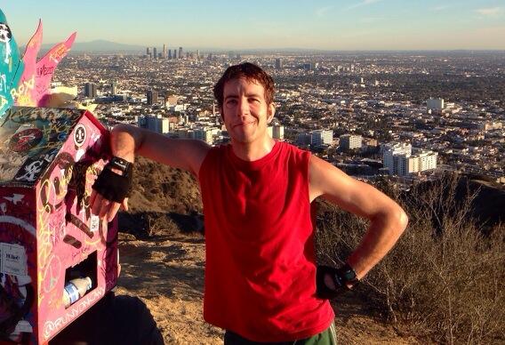 Christmas hike at Runyon Canyon. Yes, those are green shorts :-)