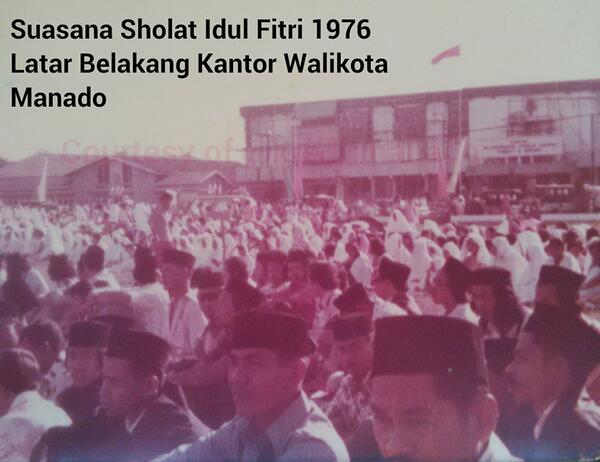 Arsip #manado Suasana Idulfitri 1976 di Manado