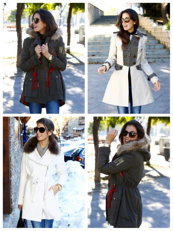 Retweet en esta foto para ganar cualquiera de estos 3 abrigos y seguir a @GlossTudela 😜 mucha suerte guapas!!!