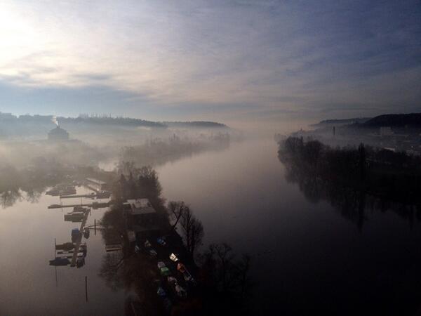 View of Vltava from Vysehrad. #morningrun