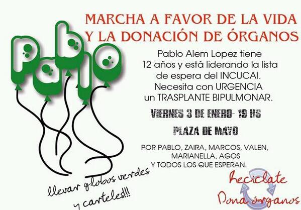 HambreCero's tweet photo. #Emergencia!  Pablito (12 años) espera un trasplante de pulmón! http://t.co/bZJRzgSvb1